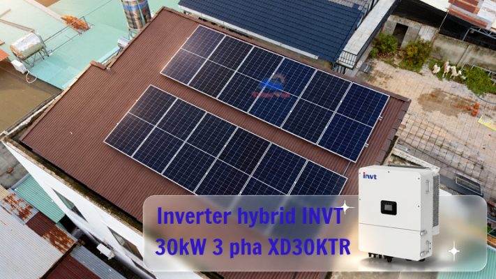 Inverter hybrid INVT 30kW 3 pha XD30KTR bảo hành 5 năm