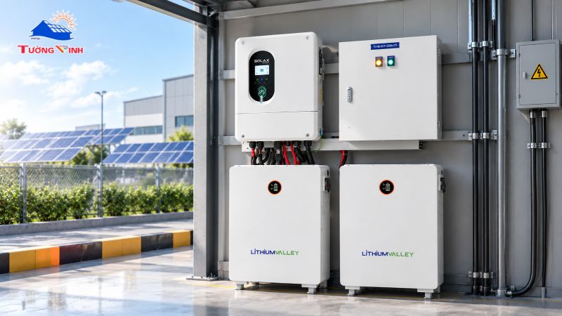 Tường Vinh chuyên nghiệp trong việc khảo sát, thiết kế và thi công hệ thống pin lưu trữ C&I.