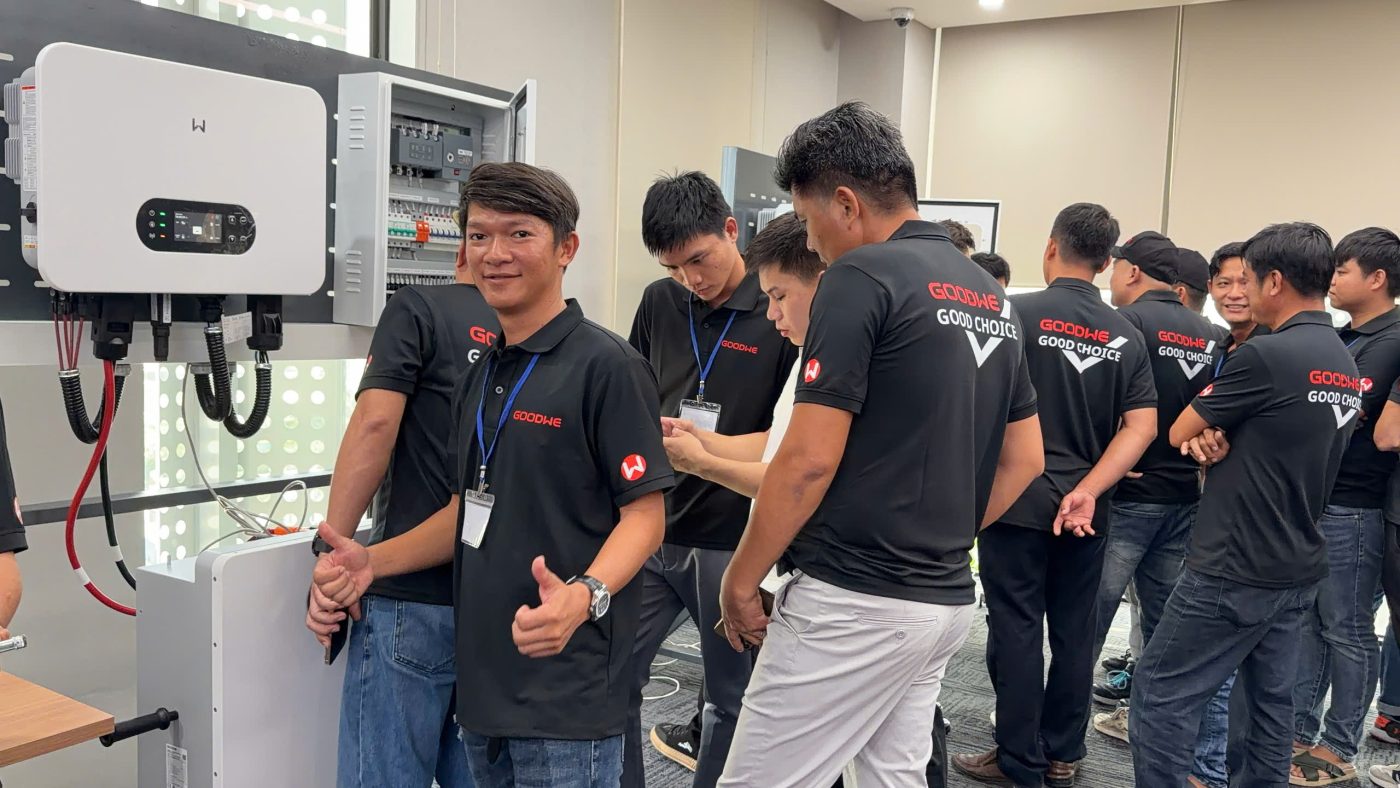 Tường Vinh Energy tham gia đào tạo kỹ thuật GoodWe