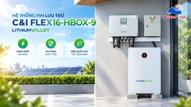 Lắp đặt hệ thống pin lưu trữ C&I giúp nhà máy duy trì hoạt động máy móc liên tục, giảm rủi ro gián đoạn dây chuyền.