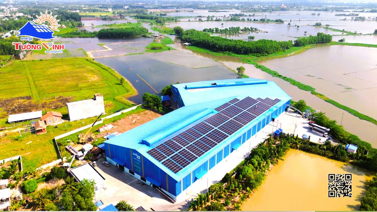 Hệ Thống Điện Năng Lượng Mặt Trời Trên Mái Nhà Máy Gạo Lớn Nhất Tây Ninh