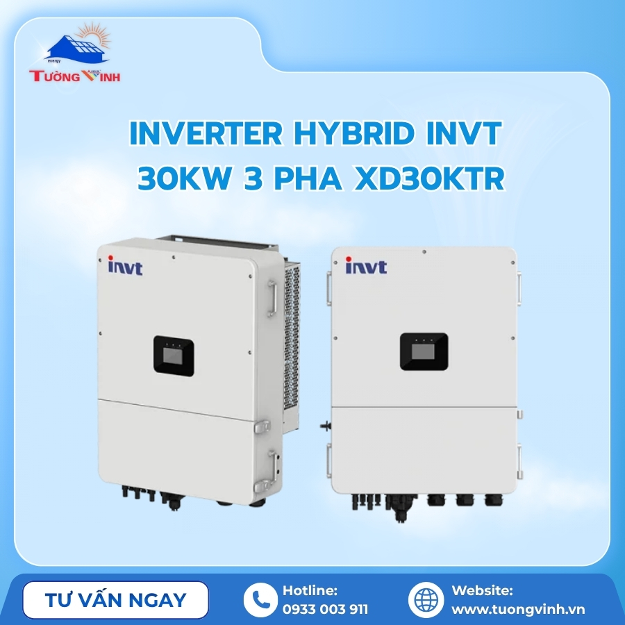 Inverter Hybrid INVT 30kW 3 Pha XD30KTR