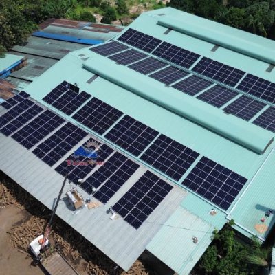 Điện mặt trời hòa lưới bám tải 228kWp nhà máy gỗ Bình Dương - Tường Vinh Energy