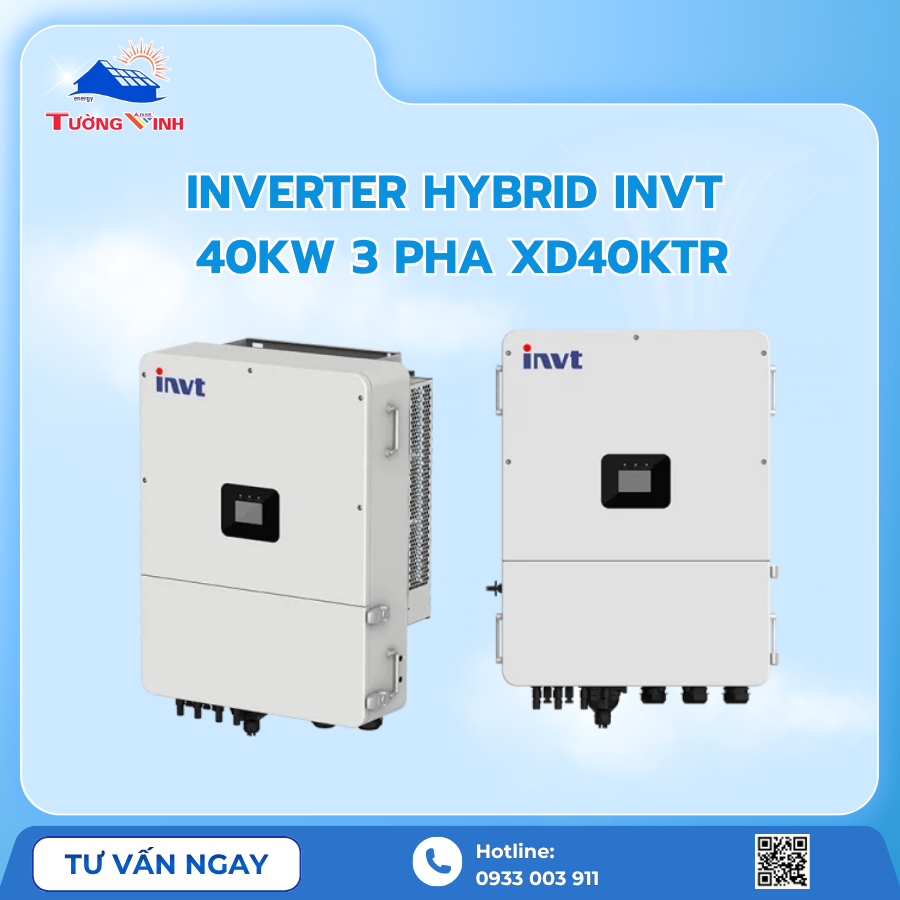 Inverter Hybrid INVT 40kW 3 Pha XD40KTR