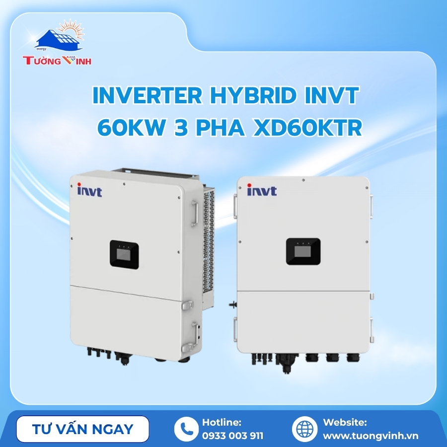 Inverter hybrid INVT 60kW 3 Pha XD60KTR